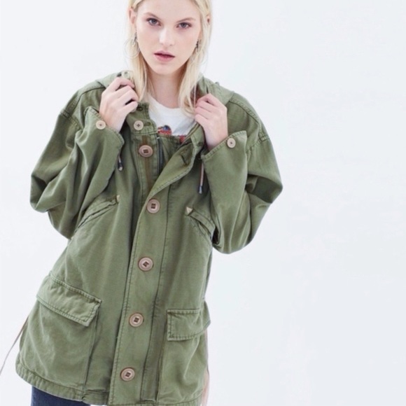 Free People Jackets & Blazers - Free People Utility Hooded Jacket